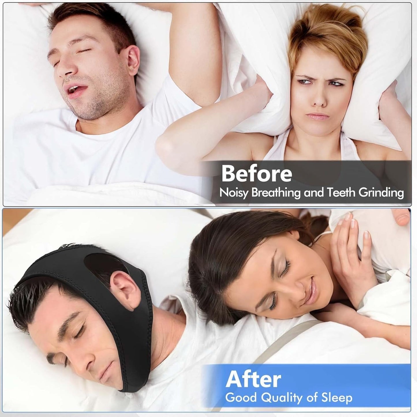 Chin Strap for Sleeping β Comfortable Anti Snoring Devices for Women and Men