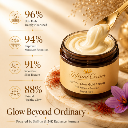 Zafrani Glow Gold Cream – 24K Radiance Formula BUY 1 GET 1 FREE