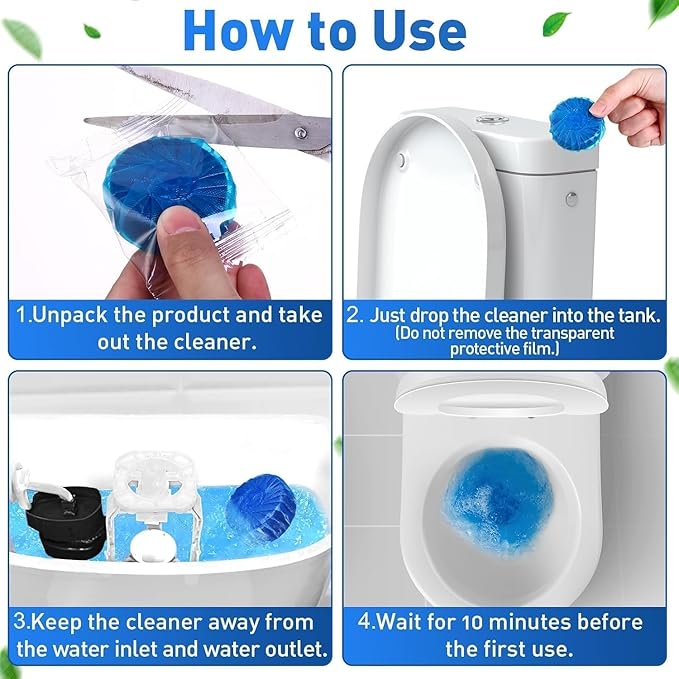 Flush-Activated Toilet Cleaner ( Pack Of 10 )