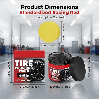 Tire Refurbish Wax Instant Gloss Tire Shine & Polishing Paste ( Pack Of 2 )
