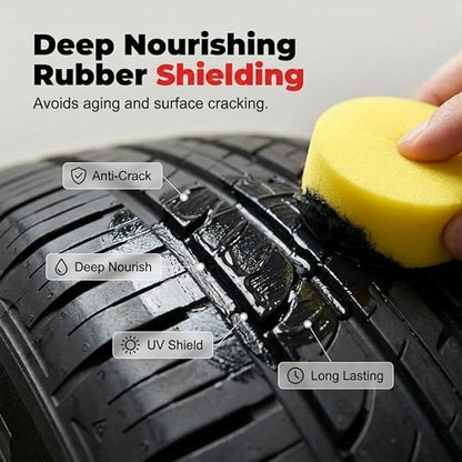 Tire Refurbish Wax Instant Gloss Tire Shine & Polishing Paste ( Pack Of 2 )