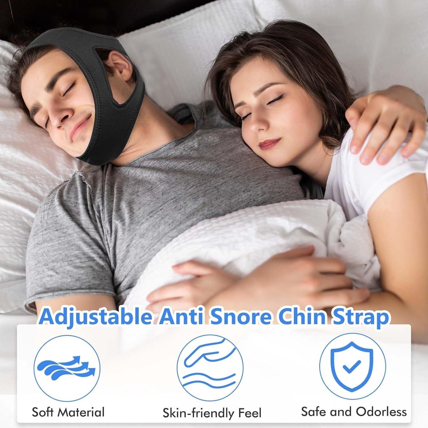 Chin Strap for Sleeping – Comfortable Anti Snoring Devices for Women and Men