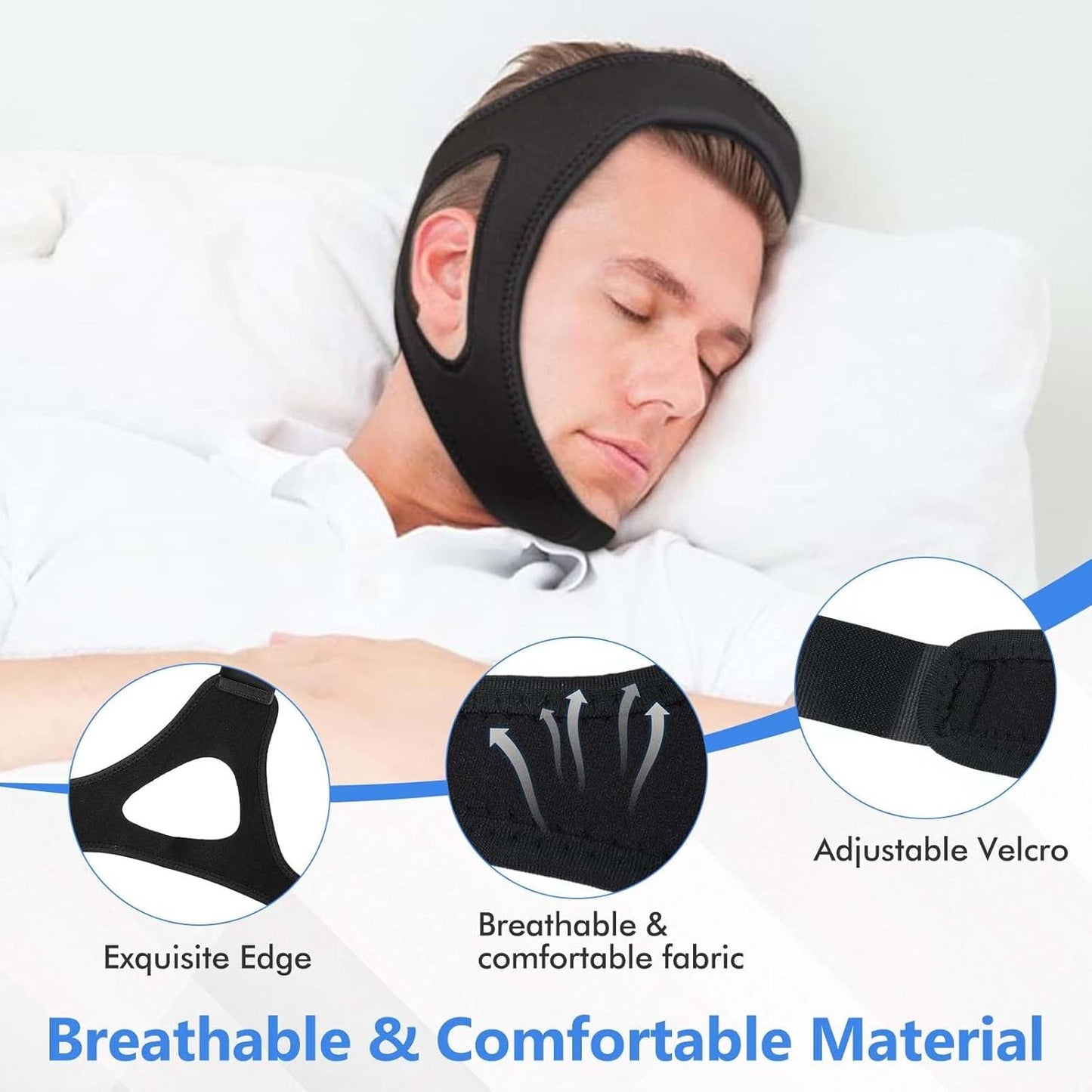 Chin Strap for Sleeping – Comfortable Anti Snoring Devices for Women and Men