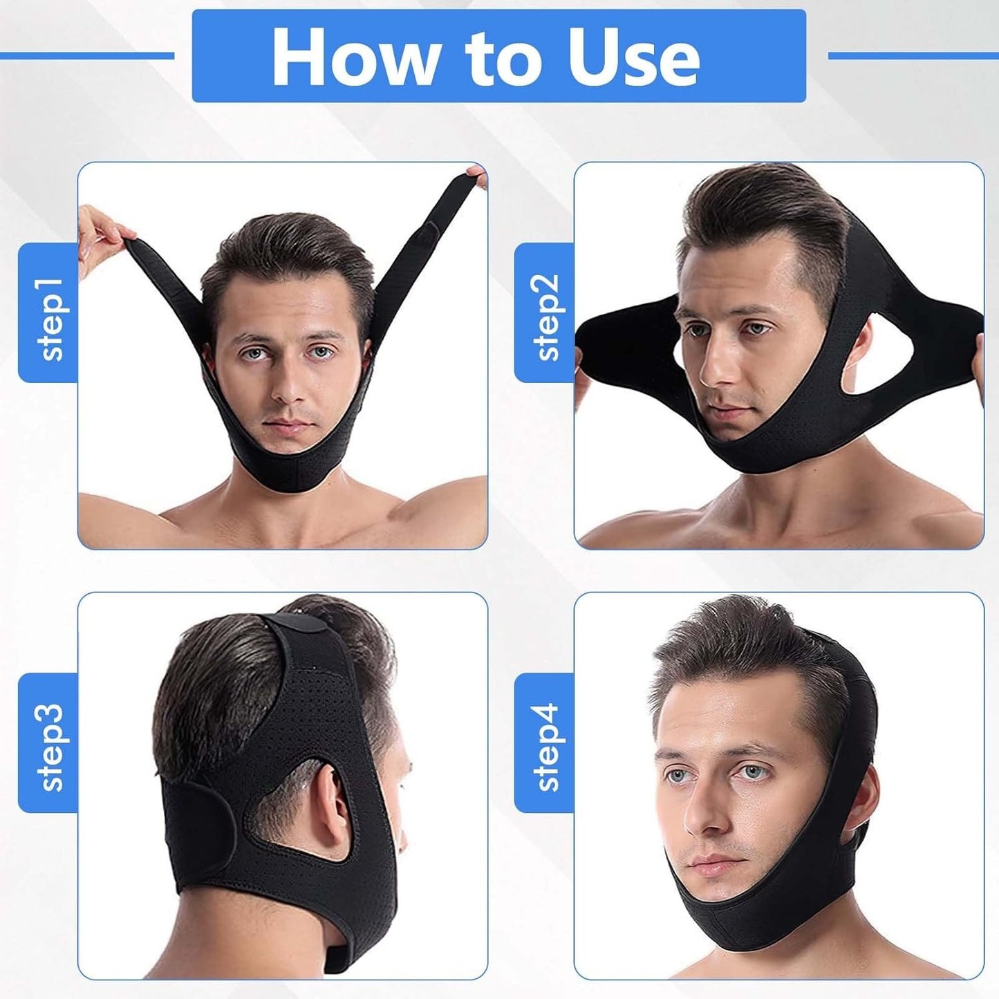 Chin Strap for Sleeping – Comfortable Anti Snoring Devices for Women and Men